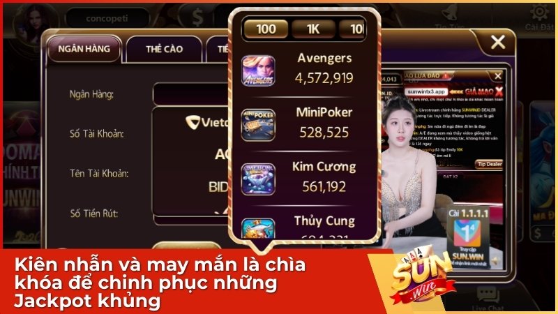 Kiên nhẫn và may mắn là chìa khóa để chinh phục những Jackpot khủng